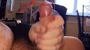 Chubby gay man shows off cum compilation