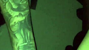 Tattoed Goth Chick Sucks Stranger's Cock Intensely In Video Booth