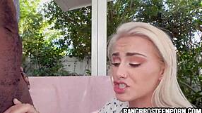 Indica Monroe's Biggest Dick Ever - Teen 18+ Gives A Huge Black Cock A Blowjob - Free Porn