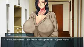 Episode 4 of Kanojo no Okaa-san takes place in the changeroom with the milf character, exploring their interactions in the anime series.