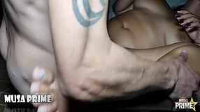 overwhelmed with lust, 18-year-old girl in usa finally fucks the prime hot big-assed muse's tight ass with a monster cock