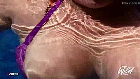 Wow, busty pinay shows huge tits in pool scandal!