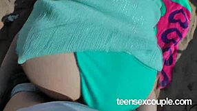 Couple shares intimate homemade moment at the beach