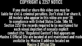 i busty milf maxine x stuffs her hot muff with a sex toy till she cums hard