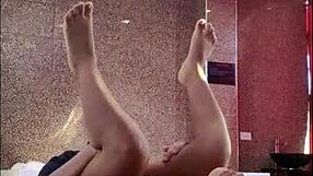 Kimberly intensely lets ass licked with legs wide open in casting