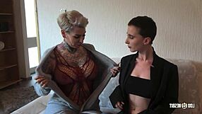 Lou Nesbit Seduces Lia Louise in Lesbian Milf Encounter