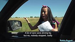 I feel her lips wrap around my cock as we seal our cash-for-sex deal in public