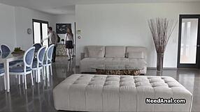 wanna see this teen coed's tight ass filled up on the couch?