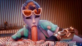 Widow καταπίνει πούτσο στην παραλία, γλείφει κάθε σταγόνα με τεράστια βυζιά και κώλο