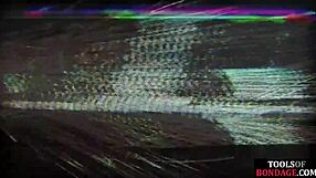 Busty Submissive Subject Riding Sybian While Bound By Dom