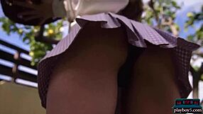 Ukrainian Teen Hottie Hayli Sanders Strips Naked for Playboy in Sexy Upskirt Reveal.