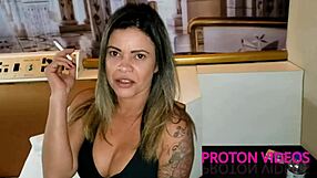 fucking the athletic latina manuh cortez doggystyle bent over, smoking till bareback creampie in her pussy