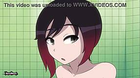 Ruby’s steamy shower scene in full animation