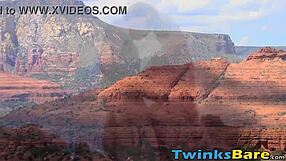 Why does outdoorsy gay Benjamin Riley cum so hard riding that raw cock?