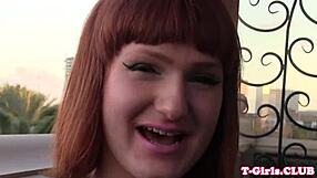 Gorgeous Trannies Ride Dildo With Tattoos