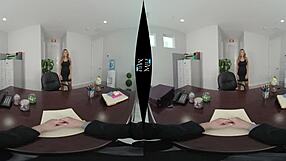 Kayla Kayden Blows Big Cock In Lingerie As Milf Secretary At Office