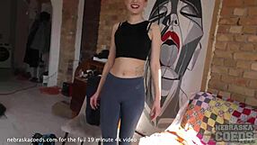 Skinny 18yo Anusha lets cameraman finger and dildo her pussy