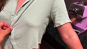 Secret Kitchen Fucking of Assistant While Wife Watches TV