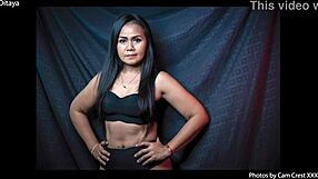 Ditaya in Leather Chaps Worships Ass Raw