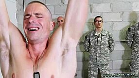 Military men dive into intense gay sex and raw army blowjob action