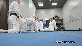 Foursome Horny Teens Martial Arts Fuck