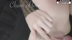 asian girlfriend shows off to guy next door