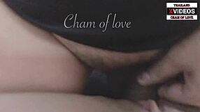 asian girlfriend shows off to guy next door