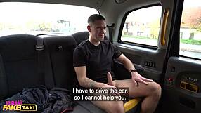 Female Fake Taxi Her Big Natural Boobs On Top Form Fucking A Customer