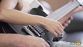 Petite Romanian teen Tina Walker gets nailed in missionary by older lover