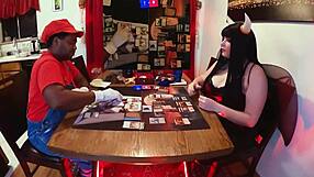jane enjoys playing magic 7 with lord of the rings cosplay