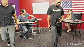 Sara Jay teaches Alex Legend to cum.