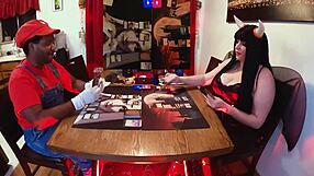 jane enjoys playing magic 7 with lord of the rings cosplay
