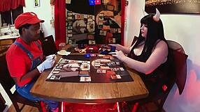 jane enjoys playing magic 7 with lord of the rings cosplay