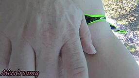 Hidden cam footage of public pool pussy fingering incident