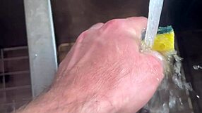 Natural country girl achieves her first creampie orgasm