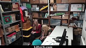 Stepdaughter Fucks Mall Officer To Save Stepmommy