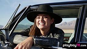 Playboy Model Chelsie Aryn Strips Nude In Desert!