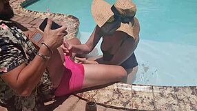 Random Guy's Provocative Pool Blowjob Adventure
