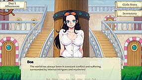 Feeling Aroused In Lusty Buccaneers Parody Hentai Game. Nami Exposes Her Big Tits At Night.