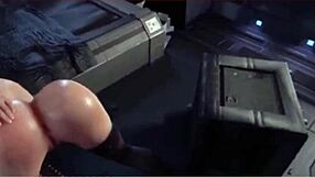 She takes it so hard in this 3D anime hentai anal blowjob fucking assfucking scene.