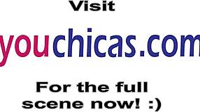 latina sucks cock then gets pounded in doggy