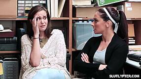 Officer Jack catches teen Brixley shoplifting for cavity search