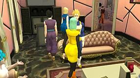 Dragon ball hentai episode 18 features videl and no 18 in hot wife swap fucking like mature cheating bitches ntr