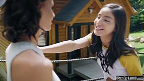 Can You Believe The Hermit Watching His Gfs Lick Pussy?