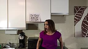 Maria Jade gets seduced by QAnon in this funny parody. She deepthroats and titty fucks his big schlong doggystyle.