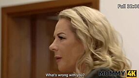 French cougar seduces with big tits in a freaky cheating affair.