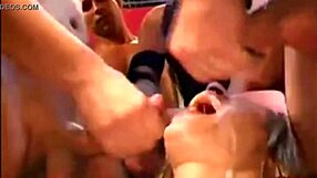 Bukkake Gang Bang With Jizz Cumshot