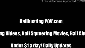 Your Little Balls In Big Trouble With Rough Femdom.