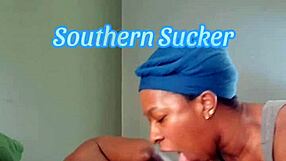 Southern girl subtly licks ass and deepthroats