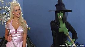 kinky midget parody wizard sex with blowjob and handjob